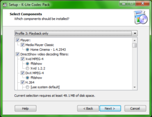 K Lite codec pack