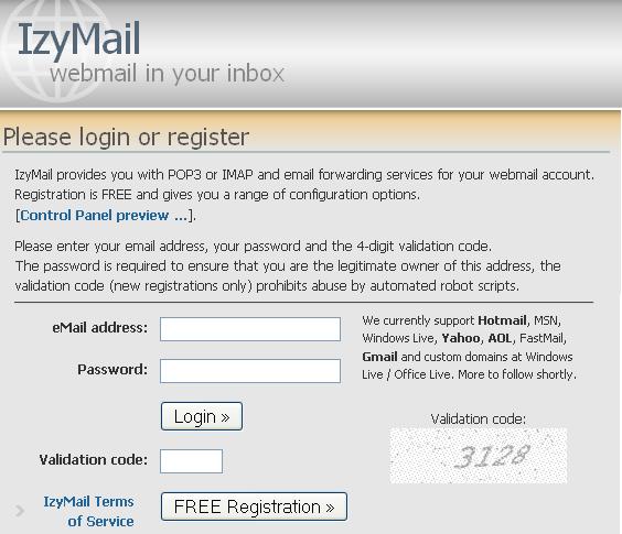 izymail registration izymail registration