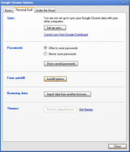 Chrome options Chrome options