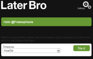 Select TimeZone Select TimeZone