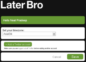 Select TimeZone for Facebook Select TimeZone for Facebook