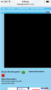 Apple iPhone Safari Flash Player Issue
