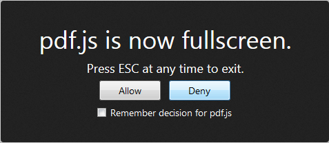 Firefox PDF Full Screen