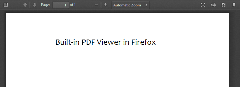 Firefox PDF Viewer