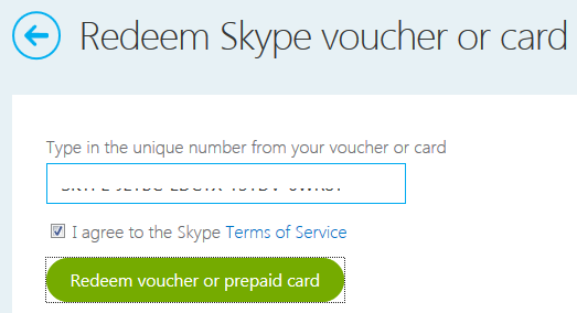 Skype Redeem Voucher or Card Skype Redeem Voucher or Card