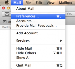 Apple Mail App Preferences