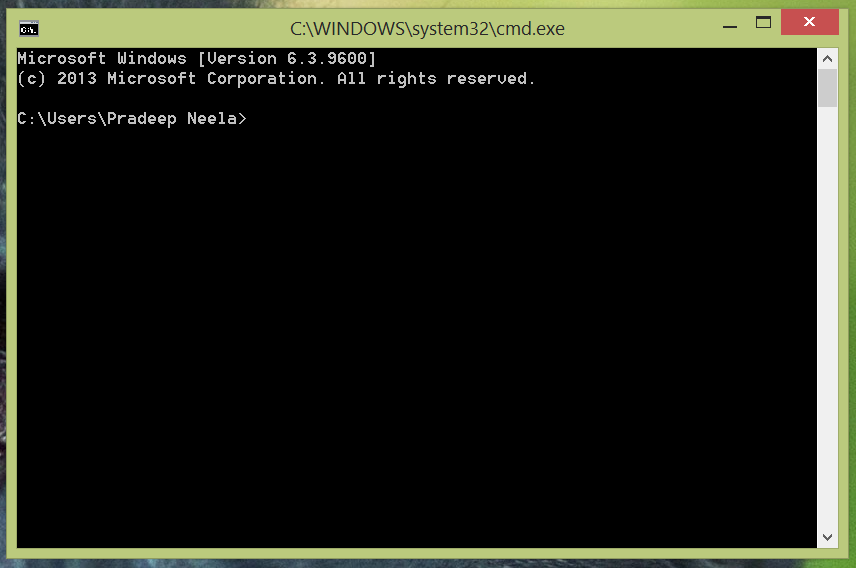 command prompt