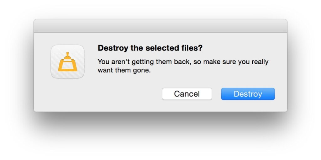 Destory Selected Files