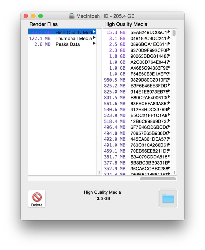 Mac HD after Deleting Data